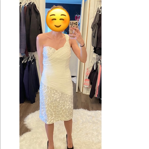 Sue Wong Ivory Cocktail Dress - Picture 14 of 17